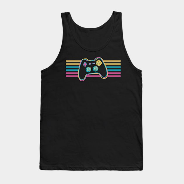 Neon Video Player Tank Top by Imaginariux